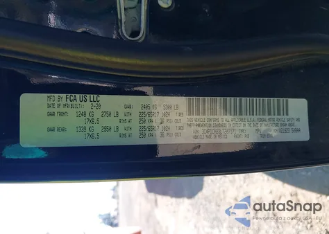 2020 Dodge Journey Se Value z USA, uszkodzony, nr VIN 3C4PDCAB3LT207171